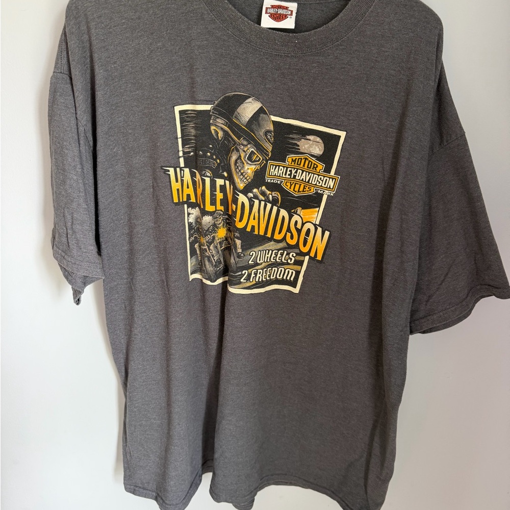 Harley Davidson T Shirt 3XL Tombstone Arizona Skull Biker Graphic Tee